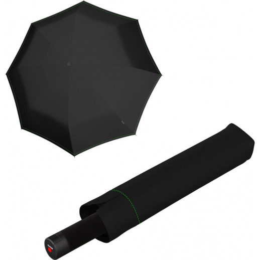 Зонт Knirps U.090 Neon Black Мех / Складной / 8спиц / D128x38см