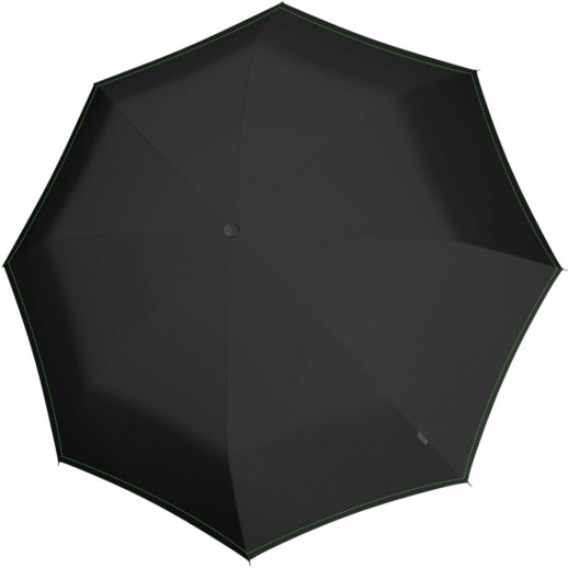Зонт Knirps U.090 Neon Black Мех / Складной / 8спиц / D128x38см
