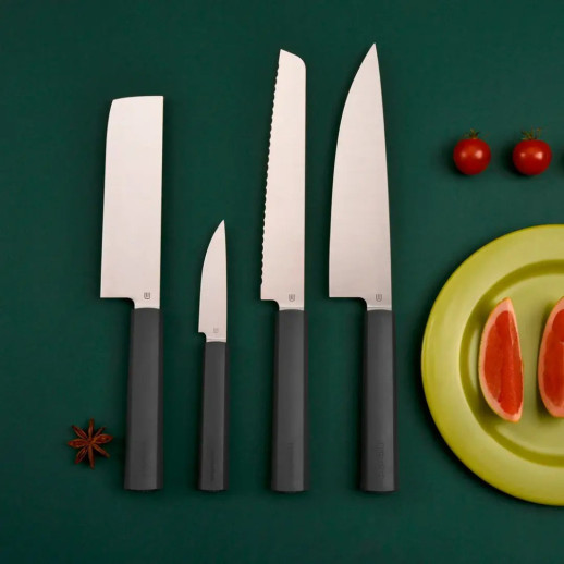 Нож кухонный Butterfork Chef's Knife AR-RPM9 ABS Dark Grey