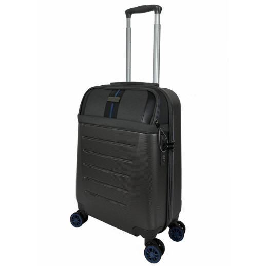 Чемодан Semi Line 20" (S) Dark Brown/Blue Line (T5736-1)