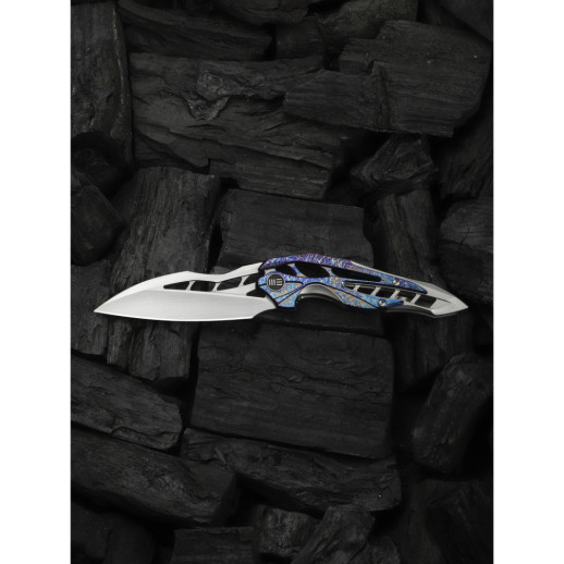 Нож складной туристический Weknife Arrakis (8.8 см) Vanax / Titanium серый