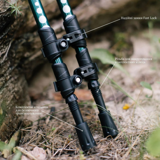 Треккинговые палки Tribe Trekking Pole Alu T-ME-0026-ocean