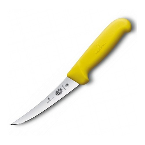 Нож кухонный Victorinox Fibrox Boning обвалочный 12 см, желтый