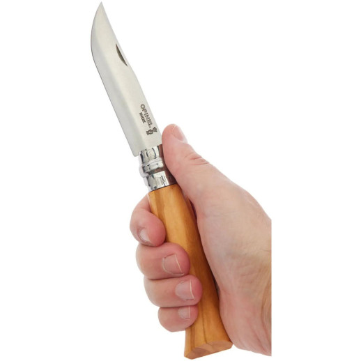 Нож Opinel №9 VRI, олива, упаковка