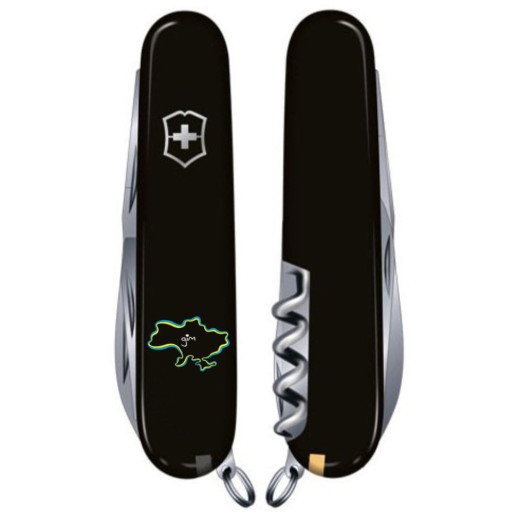 Складной нож Victorinox CLIMBER UKRAINE Границы Украины + Дом 1.3703.3_T1290u
