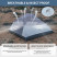 Палатка сверхлегкая трехместная с футпринтом Naturehike Cloud Up 3 UL NH18T030-T-T, 20D, темно-синяя