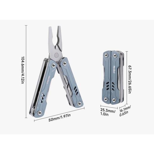 Мультитул NexTool Mini Sailor Pliers S11 голубой