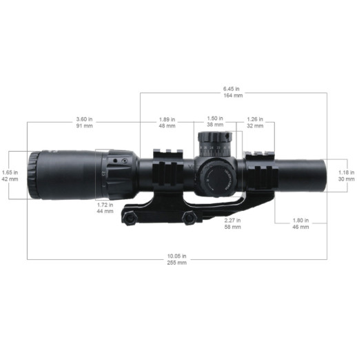 Прицел оптический Vector Optics Mustang 1-4x24 (30 мм) illum. FFP