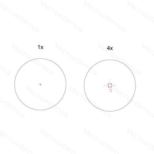 Прицел оптический Vector Optics Mustang 1-4x24 (30 мм) illum. FFP