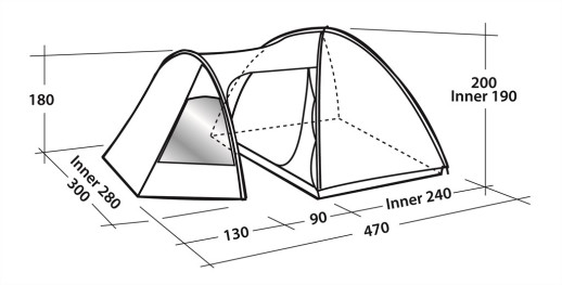Палатка Easy Camp Eclipse 500, 43264
