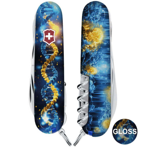 Складной нож Victorinox HUNTSMAN UKRAINE ДНК Украинца 1.3713.3.T3270pw