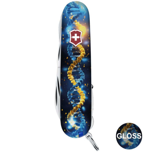 Складной нож Victorinox HUNTSMAN UKRAINE ДНК Украинца 1.3713.3.T3270pw