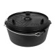 Казан-жаровня чугунная Petromax Dutch Oven ft12 плоское дно 10,8 л
