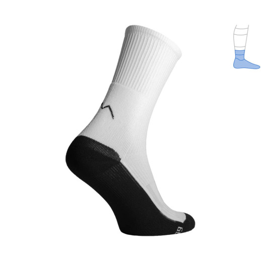 Компрессионные носки защитные демисезонные Protector MidDry+ черно-белые S 36-39