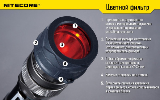 Фильтр Nitecore NFB34, синий