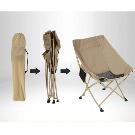Складной стул BRS-Y03B, бежевый