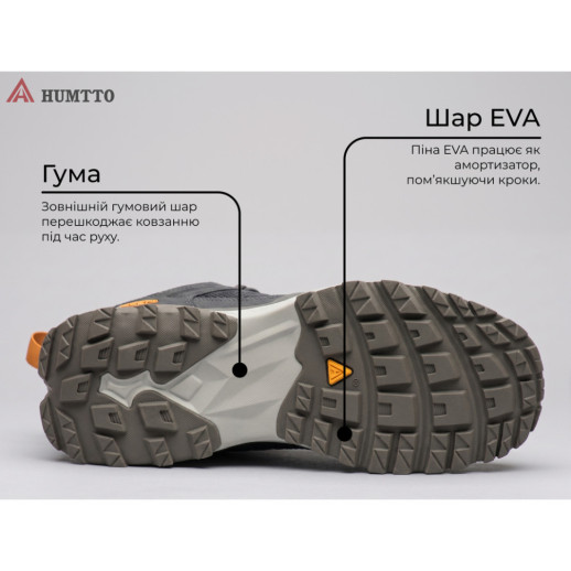 Кроссовки мужские повседневные Humtto Sierra серые 45