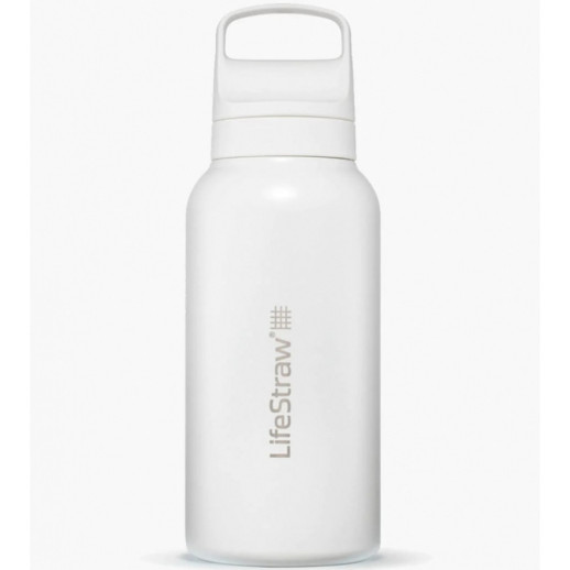 Бутылка-фильтр для воды LifeStraw Go SS Filter Bottle, 1 л, Polar White (LSW LGV41SWHWW)