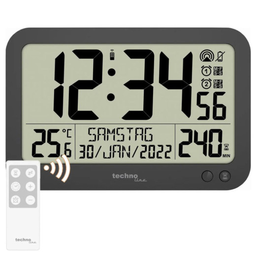 Часы настенные Technoline WS8026 Black (WS8026)