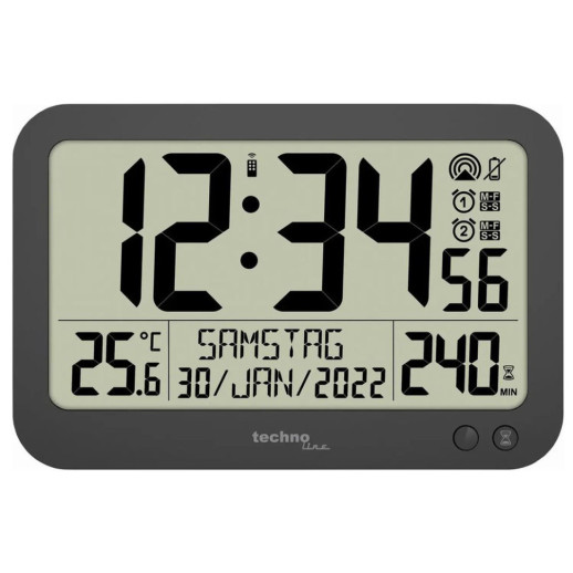 Часы настенные Technoline WS8026 Black (WS8026)