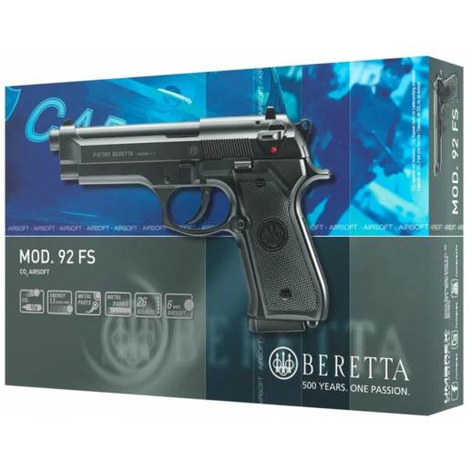 Пневматический страйкбольный пистолет Umarex Beretta M92 FS кал. 6мм. CO2