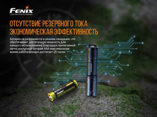 Фонарь ручной Fenix PD36R+фонарь ручной Fenix E01 V2.0 в подарок (без серийного номера)