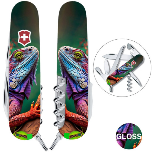Складной нож Victorinox CAMPER ANIMAL Хамелеон