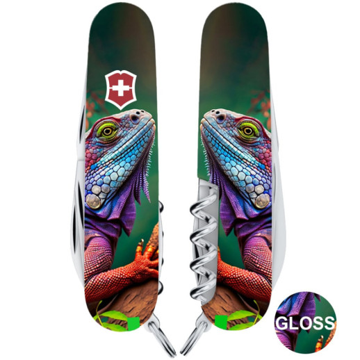Складной нож Victorinox CAMPER ANIMAL Хамелеон