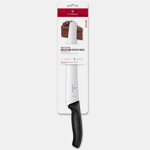 Нож кондитерский Victorinox Swiss Classic 26см волн черн 6.8633.26B