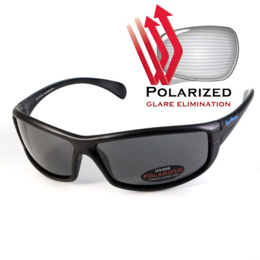 Очки BluWater Florida-4 Polarized (gray) черные