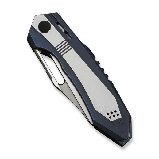 Нож складной туристический Weknife Bogey (9.3 см) Bohler M390 / Titanium синий