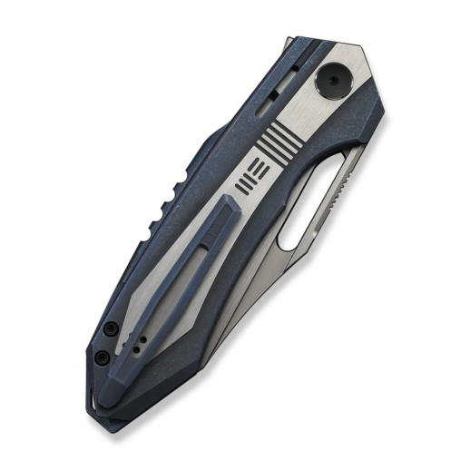 Нож складной туристический Weknife Bogey (9.3 см) Bohler M390 / Titanium синий