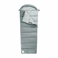 Спальник с капюшоном Naturehike M400 NH20MSD02, (1°C), правый, серый (6927595701270)