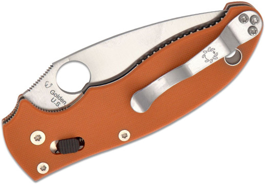 Нож Spyderco Manix 2 Sprint Run REX 45 оранжевый (C101GPBORE2)