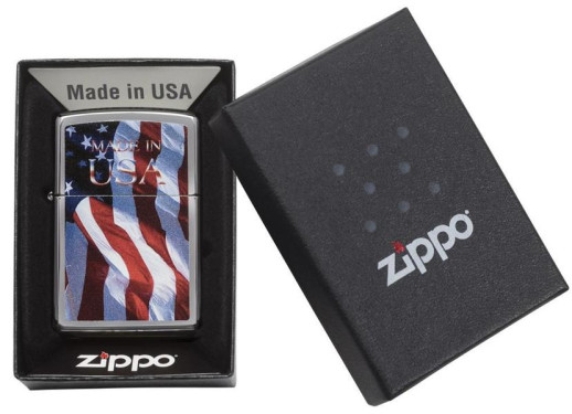 Зажигалка Zippo 200 Made In Usa Flag 24797