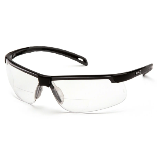 Бифокальные защитные очки Pyramex Ever-Lite Bifocal (clear +2.5) H2MAX Anti-Fog, бифокальные прозрачные с диоптриями