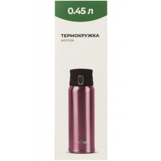 Термокружка Tribe Motion 0,45л T-DD-0015, pink