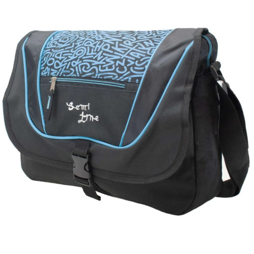 Сумка через плечо Semi Line 9 Black/Blue (7156)