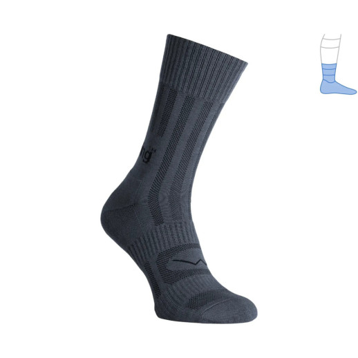 Трекинговые носки Protector MidLight летние темно-серые M 40-43