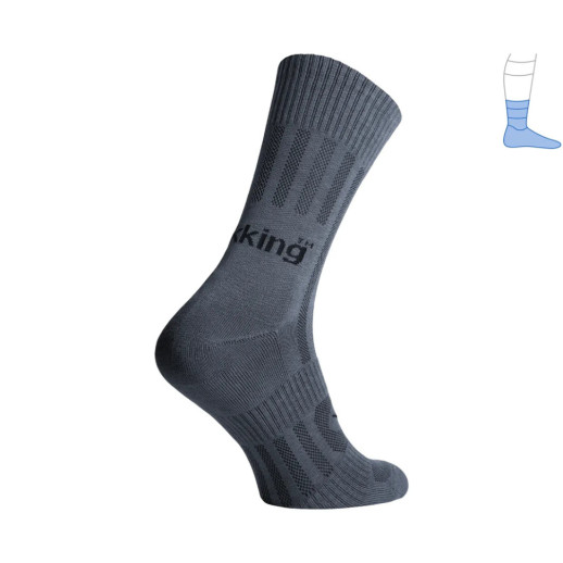Трекинговые носки Protector MidLight летние темно-серые M 40-43