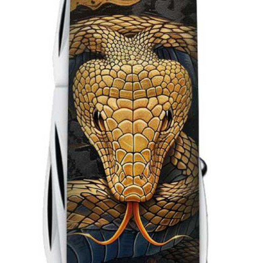 Складной нож Victorinox HUNTSMAN ZODIAC Деревянная змея 1.3713.3.Z4280pk