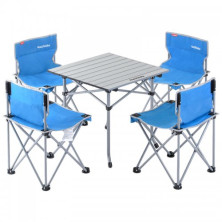 Набор кемпинговой мебели Naturehike Foldabe Table & Chair Set (5 шт) blue (NH17Z002-Z)