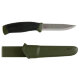 Нож Morakniv Companion MG, углеродная сталь, хаки