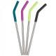 Набор стальных трубочек Klean Kanteen Straw 8 mm 4-Pack Multi Colored