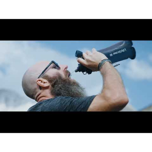 Бутылка-фильтр для воды LifeStraw Peak Squeeze, 650 мл, Mountain Blue (LSW LSPSFMLMBWW)