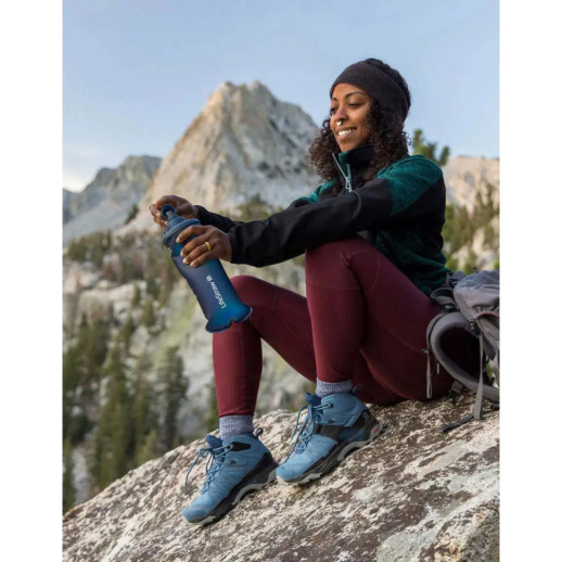 Бутылка-фильтр для воды LifeStraw Peak Squeeze, 650 мл, Mountain Blue (LSW LSPSFMLMBWW)
