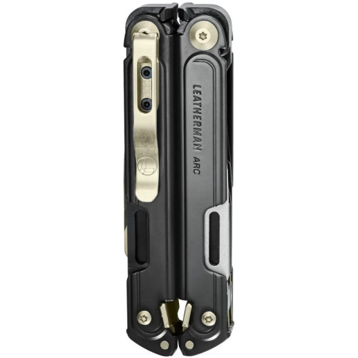 Мультиинструмент Leatherman ARC Obsidian Limited, кожаный чехол, биты