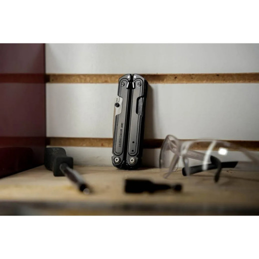 Мультиинструмент Leatherman ARC Obsidian Limited, кожаный чехол, биты