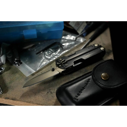 Мультиинструмент Leatherman ARC Obsidian Limited, кожаный чехол, биты