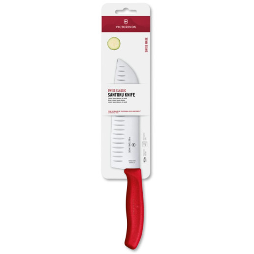 Нож Сантоку Victorinox Swiss Classic 17см красн 6.8521.17C1B